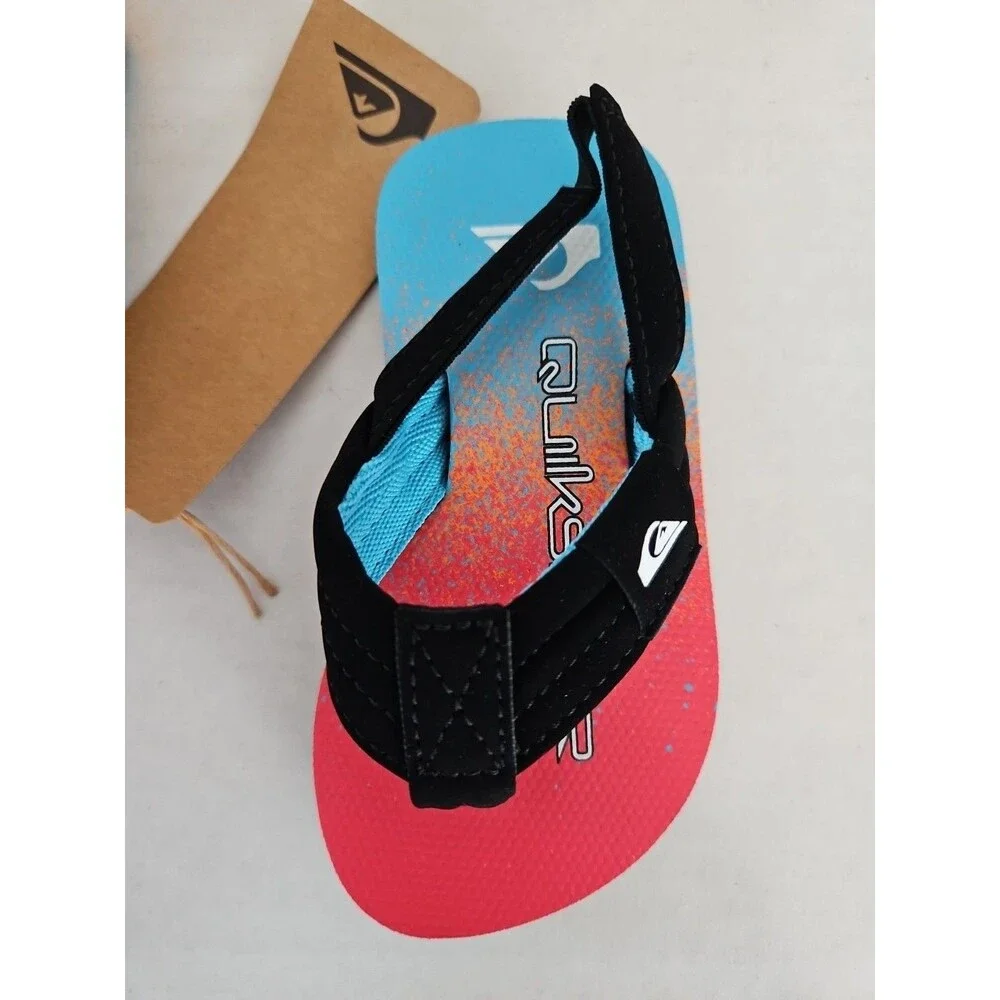 Quicksilver Kids Molokai Layback Flip Flops w/ Backstrap  (Toddler) Size 6 baby